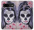 W3821 Sugar Skull Steam Punk Girl Gothic Hard Case and Leather Flip Case For Google Pixel 8a