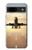W3837 Airplane Take off Sunrise Hard Case and Leather Flip Case For Google Pixel 8a