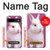 W3870 Cute Baby Bunny Hard Case and Leather Flip Case For Google Pixel 8a