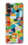 W3391 Abstract Art Mosaic Tiles Graphic Hard Case and Leather Flip Case For Sony Xperia 10 VI