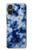 W3439 Fabric Indigo Tie Dye Hard Case and Leather Flip Case For Sony Xperia 10 VI