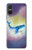 W3802 Dream Whale Pastel Fantasy Hard Case and Leather Flip Case For Sony Xperia 10 VI