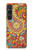 W3402 Floral Paisley Pattern Seamless Hard Case and Leather Flip Case For Sony Xperia 1 VI