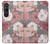 W3716 Rose Floral Pattern Hard Case and Leather Flip Case For Sony Xperia 1 VI