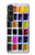 W3956 Watercolor Palette Box Graphic Hard Case and Leather Flip Case For Sony Xperia 1 VI