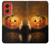 W1083 Pumpkin Spider Candles Halloween Hard Case and Leather Flip Case For Motorola Moto G Stylus 5G (2024)