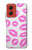 W2214 Pink Lips Kisses Hard Case and Leather Flip Case For Motorola Moto G Stylus 5G (2024)