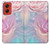 W3050 Vintage Pastel Flowers Hard Case and Leather Flip Case For Motorola Moto G Stylus 5G (2024)