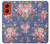 W3265 Vintage Flower Pattern Hard Case and Leather Flip Case For Motorola Moto G Stylus 5G (2024)