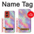 W3706 Pastel Rainbow Galaxy Pink Sky Hard Case and Leather Flip Case For Motorola Moto G Stylus 5G (2024)