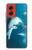 W3878 Dolphin Hard Case and Leather Flip Case For Motorola Moto G Stylus 5G (2024)