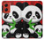 W3929 Cute Panda Eating Bamboo Hard Case and Leather Flip Case For Motorola Moto G Stylus 5G (2024)