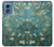 W0842 Blossoming Almond Tree Van Gogh Hard Case and Leather Flip Case For Motorola Moto G Play 4G (2024)