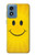 W1146 Yellow Sun Smile Hard Case and Leather Flip Case For Motorola Moto G Play 4G (2024)