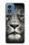 W1352 Lion Face Hard Case and Leather Flip Case For Motorola Moto G Play 4G (2024)