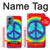 W1870 Tie Dye Peace Hard Case and Leather Flip Case For Motorola Moto G Play 4G (2024)