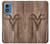 W2183 Goat Wood Graphic Printed Hard Case and Leather Flip Case For Motorola Moto G Play 4G (2024)