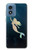 W3250 Mermaid Undersea Hard Case and Leather Flip Case For Motorola Moto G Play 4G (2024)