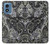 W3251 Batik Flower Pattern Hard Case and Leather Flip Case For Motorola Moto G Play 4G (2024)