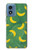 W3286 Banana Fruit Pattern Hard Case and Leather Flip Case For Motorola Moto G Play 4G (2024)