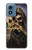 W3594 Grim Reaper Wins Poker Hard Case and Leather Flip Case For Motorola Moto G Play 4G (2024)