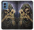 W3594 Grim Reaper Wins Poker Hard Case and Leather Flip Case For Motorola Moto G Play 4G (2024)