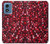 W3757 Pomegranate Hard Case and Leather Flip Case For Motorola Moto G Play 4G (2024)
