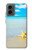 W0911 Relax at the Beach Hard Case and Leather Flip Case For Motorola Moto G 5G (2024)