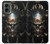 W1027 Hardcore Metal Skull Hard Case and Leather Flip Case For Motorola Moto G 5G (2024)