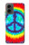 W1870 Tie Dye Peace Hard Case and Leather Flip Case For Motorola Moto G 5G (2024)