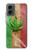 W2109 Smoke Reggae Rasta Flag Hard Case and Leather Flip Case For Motorola Moto G 5G (2024)