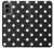 W2299 Black Polka Dots Hard Case and Leather Flip Case For Motorola Moto G 5G (2024)