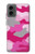 W2525 Pink Camo Camouflage Hard Case and Leather Flip Case For Motorola Moto G 5G (2024)