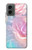 W3050 Vintage Pastel Flowers Hard Case and Leather Flip Case For Motorola Moto G 5G (2024)