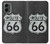 W3207 Route 66 Sign Hard Case and Leather Flip Case For Motorola Moto G 5G (2024)