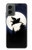 W3289 Flying Pig Full Moon Night Hard Case and Leather Flip Case For Motorola Moto G 5G (2024)