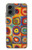 W3409 Squares Concentric Circles Hard Case and Leather Flip Case For Motorola Moto G 5G (2024)