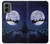 W3508 Xmas Santa Moon Hard Case and Leather Flip Case For Motorola Moto G 5G (2024)