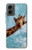 W3680 Cute Smile Giraffe Hard Case and Leather Flip Case For Motorola Moto G 5G (2024)