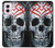 W0223 Vampire Skull Tattoo Hard Case and Leather Flip Case For Motorola Moto G Power 5G (2024)