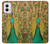 W0513 Peacock Hard Case and Leather Flip Case For Motorola Moto G Power 5G (2024)