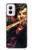 W0723 Violin Art Paint Hard Case and Leather Flip Case For Motorola Moto G Power 5G (2024)