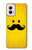 W1145 Yellow Mustache Sun Hard Case and Leather Flip Case For Motorola Moto G Power 5G (2024)