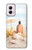 W1425 Seashells on The Beach Hard Case and Leather Flip Case For Motorola Moto G Power 5G (2024)