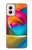 W1671 Rainbow Colorful Rose Hard Case and Leather Flip Case For Motorola Moto G Power 5G (2024)