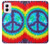 W1870 Tie Dye Peace Hard Case and Leather Flip Case For Motorola Moto G Power 5G (2024)