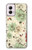 W2179 Flower Floral Vintage Art Pattern Hard Case and Leather Flip Case For Motorola Moto G Power 5G (2024)