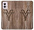 W2183 Goat Wood Graphic Printed Hard Case and Leather Flip Case For Motorola Moto G Power 5G (2024)