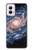 W3192 Milky Way Galaxy Hard Case and Leather Flip Case For Motorola Moto G Power 5G (2024)