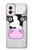 W3257 Cow Cartoon Hard Case and Leather Flip Case For Motorola Moto G Power 5G (2024)